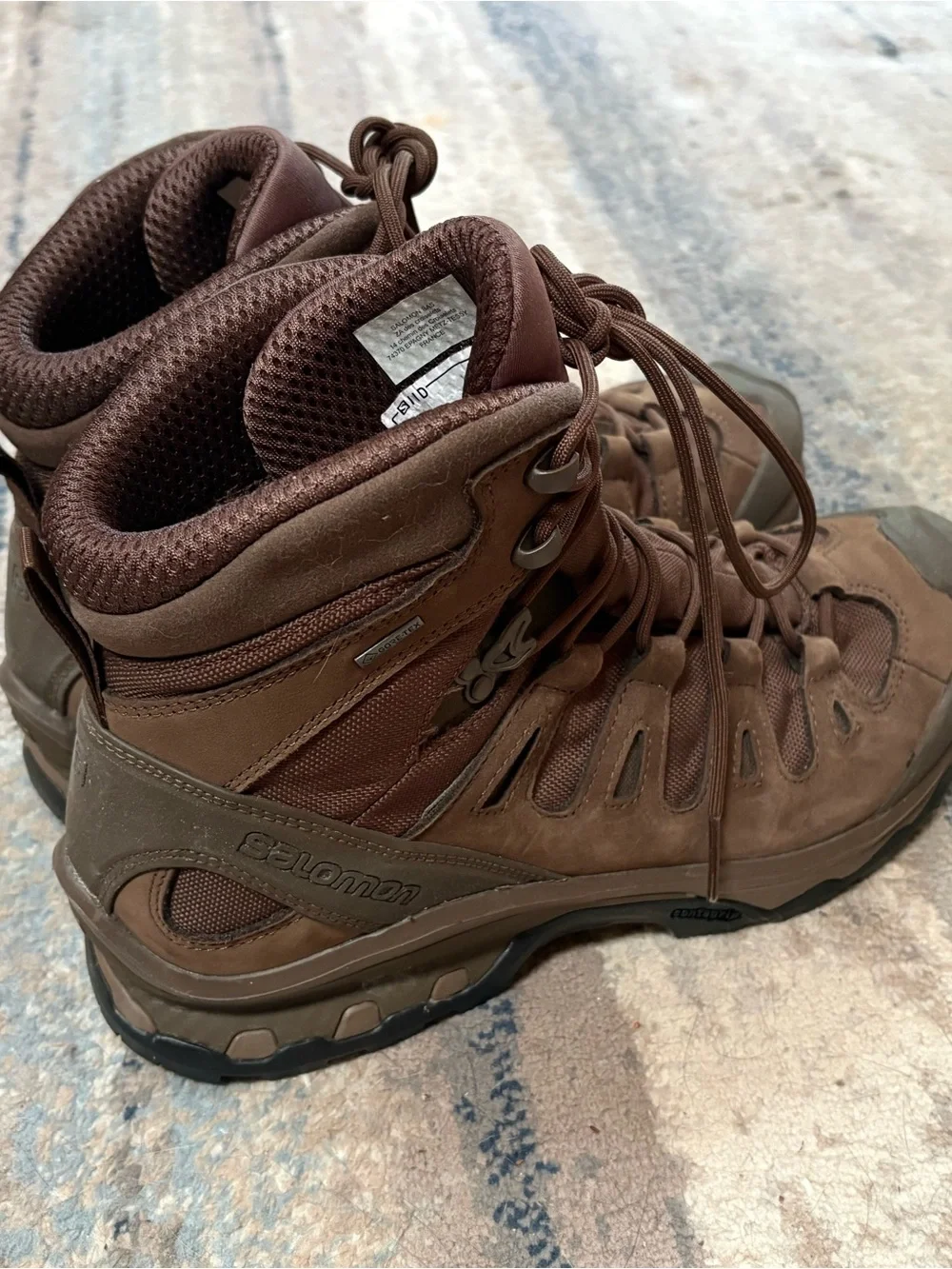 Men’s Salomon Quest 4D Forces 2 Earth Brown Tactical Hiking Boots Size 11 NEW!